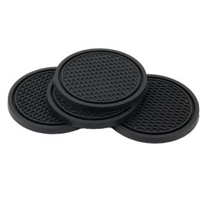 4pcs 자동차 코스터 자동차 워터 컵에 대 한 비 슬립 실리콘 매트 자동 인테리어 Anti-Slip 컵 패드 음료 홀더 매트 장식 액세서리