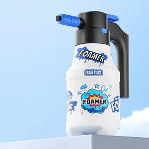 1.5L 전기 폼 스프레이 세차 폼 생성기 폼건 1시간 지속력 자동차 세척 폼 세척기