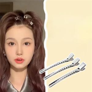 5/10pcs 금속 Duckbill 클립 악어 곱슬 머리핀 바레트 헤어 스타일 홀더 푹신한 머리 루트 살롱 이발 모자를 쓰고 있죠 바비 핀