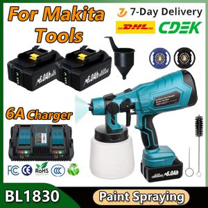 다양한 스프레이 패턴 무선 페인트 분무기, 마키타 BL1830 배터리용 페인트 스프레이 도구, BL1840 BL1850 BL1860 광범위