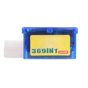369 in 1 32비트 게임 카트리지 카드 (GBA GBA/SP NDS 레트로 게임용, 영어)