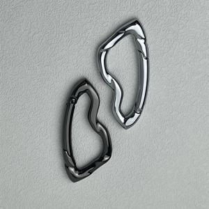 트위스트 금속 Carabiner 키 체인 다기능 등산 자동차 열쇠 고리 고딕 배낭 허리 매달려 장식 DIY Y2K