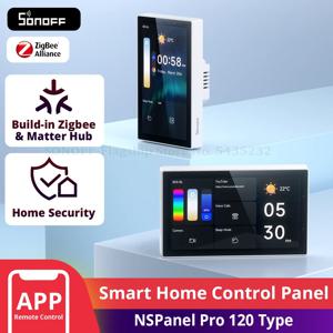 SONOFF NSPanel Pro 120 유형 스마트 홈 제어판 스마트 Thermostst 전력 소비 DIY 스위치 모듈 지원 Sonoff 장치