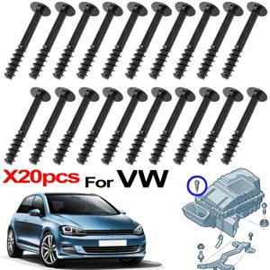 VW Passat POLO Scirocco Sharan Tiguan Touran T-roc Up 에어 필터 클리너 흡입 박스 하우징 뚜껑 나사 리테이너 WHT 용 20X 002087