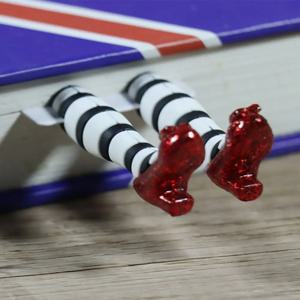 부드러운 3D 하이힐 책갈피, 다리 18*5cm, 수제 책 마커, 책 애호가, 사무실 학용품 문구