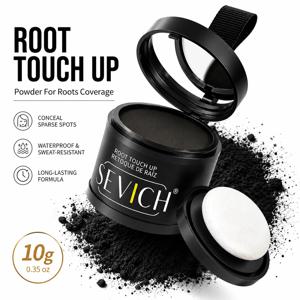 SEVICH10g 헤어 라인 파우더 루트 커버 블랙 방수 헤어 섀도우 파우더 천연 코브 탈모 헤어 라인 섀도우 컨실 선물