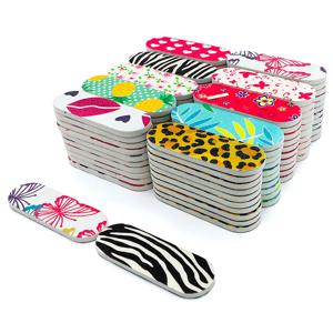 50Pcs 네일 파일 양면 보드 미니 손톱 파일 다채로운 샌딩 블록 젤 연마 폼 매니큐어 페디큐어 도구