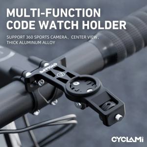 CYCLAMI 브래킷 MTB 로드 자전거 라이트 홀더 마운트 지지대 360 카메라 브래킷 자전거 컴퓨터 IGPSPORT Garmin XOSS 자전거 스템