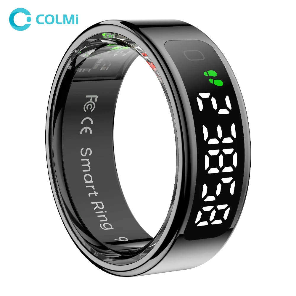 COLMI R12 스마트 링, 디스플레이 스크린 및 터치, 건강 관리자, 무선 충전, 5 ATM 방수, 남녀공용