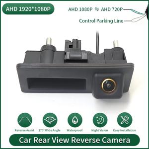 170 °   폭스 바겐 골프 Passat B7 B6 Tiguan Jetta MK6 Audi A3 A4 A5 Q5 A6 용 AHD 1080P 차량 후면보기 역방향 카메라