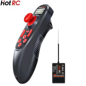 HOTRC DS-600 리모컨 6CH 2.4GHz 무선 시스템 송신기 화면 (F-06A 수신기 포함) RC 보트 자동차용