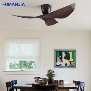 FUMANJIA 38/52인치 DC 모터 천장 선풍기, 6단계 리모컨 조작, 조용한 빈티지 산업 스타일 환풍기, 가정 및 사무실용