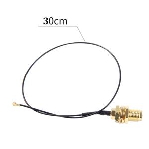 인텔 AX200 9260NGW 8260NGW 8265NGW NGFF M.2 WiFi 카드 용 RP-SMA 0.81mm RF 피그 테일 케이블 안테나에 30cm 2Pcs MHF4