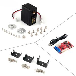 Feetech STS3215 12V 30KG 고정밀 피드백 자기 인코딩 서보 RC 360 학위 연속 회전 직렬 버스 TTL 서보
