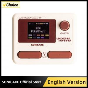 SONICAKE Pocket Master 다채로운 케이스 영어 글로벌 버전 기타 베이스 앰프 100+ 멀티 이펙트 페달 APP 제어 충전식