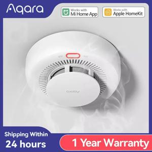 Aqara 연기 감지기 Zigbee 스마트 화재 경보 모니터 사운드 알람 홈 보안 APP Xiaomi Mi Home Homekit 용 원격 제어