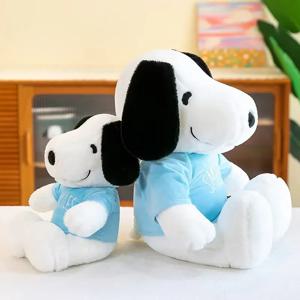 35cm Kawaii 스누피 플러시 장난감 흰 개 부드러운 베개 인형 만화 동물 여자 친구를위한 생일 선물 어린이 장식