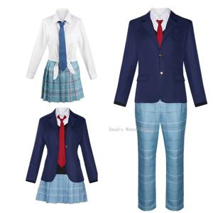 Anime My Dress Up 달링 마린 키타가와 고죠 와카나 코스프레 의상 가발 JK 교복 할로윈 의상 사이즈 XS-3XL