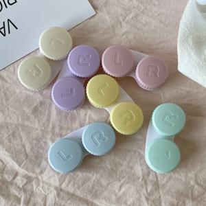 10PCS 다색 렌즈 상자 홀더 여행 병 세트 Kawaii 콘택트 렌즈 컨테이너 학생 케이스 렌즈 키트 캐니스터 YXYJH05