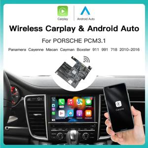 파나메라 카이엔 마칸 카이마 911 918 PCM 3.1용 무선 CarPlay 안드로이드 오토, 미러링크, 에어플레이, 카메라 지원