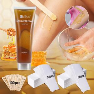 Viilife 120g 천연 설탕 왁스 – 통증 없는 제모를 위한 부드러운 접착력, 모든 피부 타입에 적합, 전신 사용