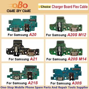 삼성 갤럭시 A20 A20S M12 M14 A21S A215 A30S A307 충전 포트 도크 커넥터 충전 보드 플렉스 케이블 수리 (1개)