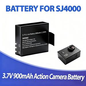 900mAh 3.7V SJ4000 충전식 배터리 SJCAM SJ4000 WiFi SJ5000 WiFi SJ6000 WiFi M10 SJ5000x 스포츠 액션 카메라 DV 배터리