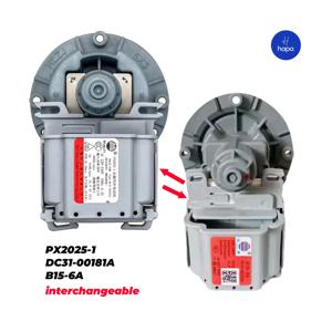 신형 PX2025-1 DC31-00181A B15-6A 220-240V 50Hz 30W 3000r/min 삼성 세탁기 배수 펌프 모터용 세탁기 배수 부품