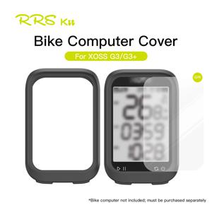 XOSS G3/G3+ 자전거 컴퓨터용 Rrskit 실리콘 보호 커버 방수 충격 방지 실리콘 케이스(스크린 필름 포함)