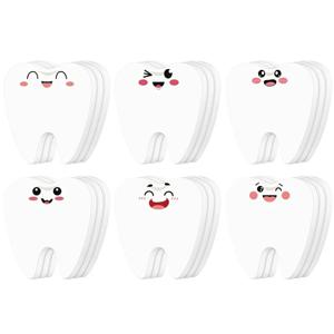 6/12 Pcs 치과 위생사 보조원 스티커 메모 치아 노트북 사무실 직원 동료를위한 재미있는 선물 학교 치아 관리