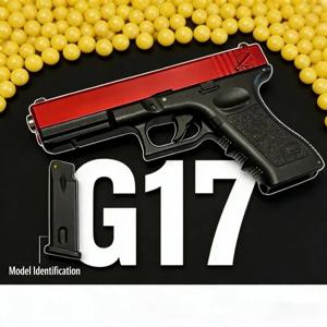 수동 G17 소프트 총알 장난감 총 고품질 에어건 하부 탄창 레이저 야외 CS 게임 어린이 생일 선물