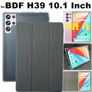BDF H39 태블릿용 10.1인치 인조 가죽 플립 케이스 커버(스탠드 업 기능 포함) 보호 케이스