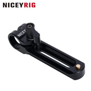 NICEYRIG 15mm 싱글 로드 홀더 - NATO 레일용 퀵 릴리스, EVF 마운트, DSLR 케이지 리그, 태블릿 비디오 리그에 적용 가능