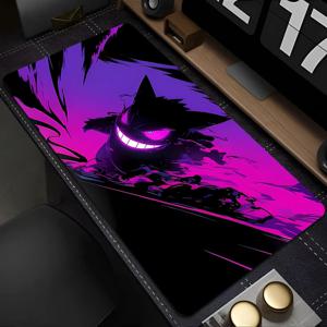 마우스 패드 포켓몬 Gengar 90x40cm E-스포츠 플레이어를 위한 컴퓨터 속도형 Varpet 매트 노트북 키보드 패드 마우스 패드 xxl 데스크 매트