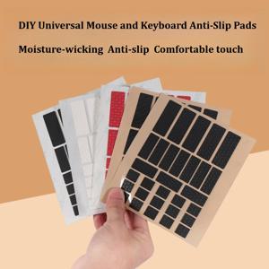 1세트 DIY 미끄럼 방지 내마모성 범용 스타일 마우스 및 키보드 스티커 땀 방지 마우스 그립 스티커 테이프
