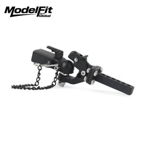 1/10 스케일 RC 크롤러 리어 범퍼 SCX10 II TRX4 디펜더 엘리먼트 엔듀로 D90 TF2 CFX RGT EX8619용 트레일러 훅 견인 히치 마운트
