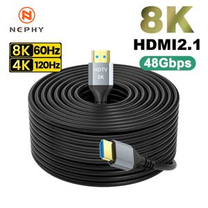 UHD 8K HDMI 2.1 케이블 48Gbps 고속 4K@120Hz 8K@60Hz 비디오 케이블 (HDTV, PS5, Xbox, 노트북, 프로젝터용) 긴 케이블 2m 3m 5m 8m 10m