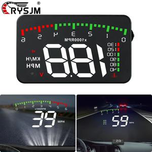 A900 자동차 OBD2 HUD 앞유리 프로젝터 EOBD 헤드업 디스플레이 속도계 자동차 전자 액세서리 수온 전압 RPM HUD