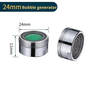 3개입 황동 절수 수도꼭지 에어레이터 교체 가능 필터 혼합 노즐 24mm 나사산 욕실 수도꼭지 버블러 욕실 부품