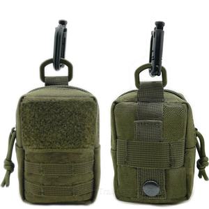 전술용 미니 MOLLE 파우치, 컴팩트 유틸리티 EDC 배터리 담배 케이스 카드 슬롯 허리 가방 (사냥, 트레킹, 러닝, 캠핑용)