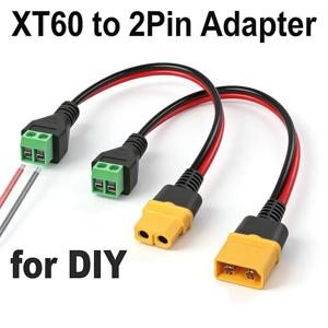 XT60-2핀 무납땜 터미널 어댑터 XT60 커넥터 터미널 케이블, 태양광 패널, 드론, 모형 항공기, 밸런스 충전기용