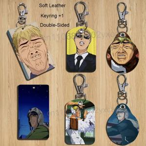 Onizuka Eikichi GTO 열쇠고리 홀더 지하철 은행 카드에 적합 버스 카드 케이스 배지 홀더 지갑 카드 질감 패턴