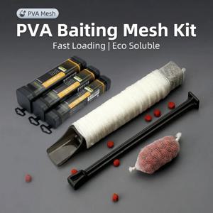 히리시 5M 잉어 낚시 PVA 메쉬 인튜브 18/25/37mm 낚시 미끼용 빠른 용해 잉어 낚시 피더 낚시 용품