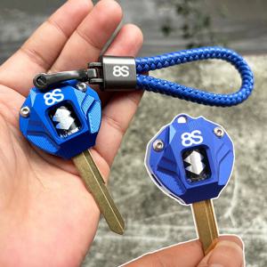 오토바이 키 커버 보호 쉘 키체인 키링 케이스 액세서리 스즈키 GSX-8S GSX8S GSX 8S 모든 연식 로고 8R 포함