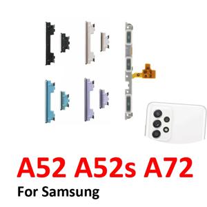 삼성 갤럭시 A52 A52s A72 LTE 5G용 전화 전원 볼륨 버튼 새 제품 온오프 업다운 외부 키 내부 플렉스 케이블 부품