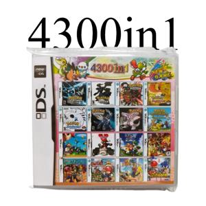 4300 in 1 컴필레이션 DS NDS 3DS 3DS NDSL 게임 카트리지 카드 비디오 게임 휴대용 플레이어 (R4 카드) 23in1/블랙/소울실버