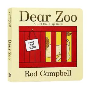Dear Zoo Lift-the-Flap 카드북, 인터랙티브 게임북, 유아 영어 학습, 유치원 교육용