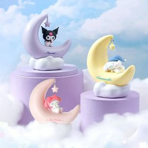 시나모롤 문 드림 LED 무드등 3D 귀여운 마이멜로디 데스크탑 램프 발광 장식 침실 선반 장식품