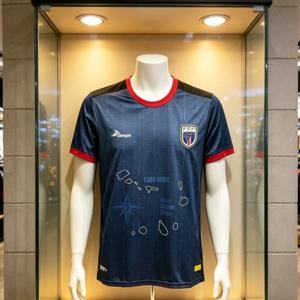 2026 새로운 언더커버 유니폼 시즌 카보베르데 유니폼 반팔 축구 유니폼 축구 부모-자녀 가족 키즈 티셔츠
