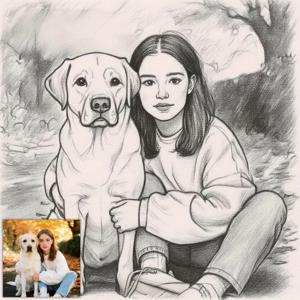 맞춤형 연필 그림 스타일 스케치, 프레임 없는 캔버스 그림, 가족 초상화, 친구 사진, 커플 사진, 애완동물 포스터